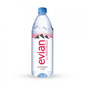 Evian Natural Mineral Water PET 1L 1
