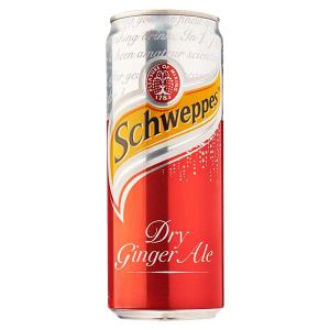 Schweppes Soda Dry Ginger Ale Can 320ml 1