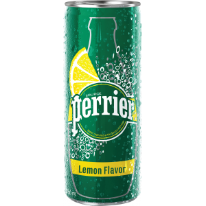 Perrier Sparkling Water Lemon Flavor Slim Can (250ml) 1