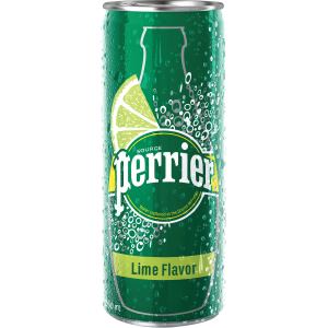 Perrier Sparkling Water Lime Flavor Can (250ml) 1