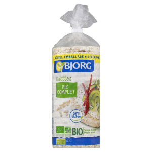 Bjorg Whole Rice Crackers Bio 130g 1