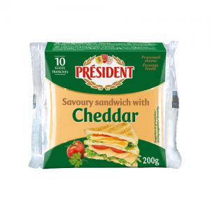 President Savoury Sandwich with Cheddar 10 Slices (200g) 1