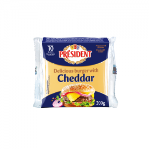 President Special Burger with Cheddar 10 Slices (200g) 1