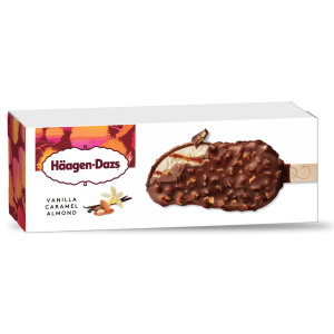 Haagen Dazs Vanilla Caramel Almond Stick Bar 80ml 1